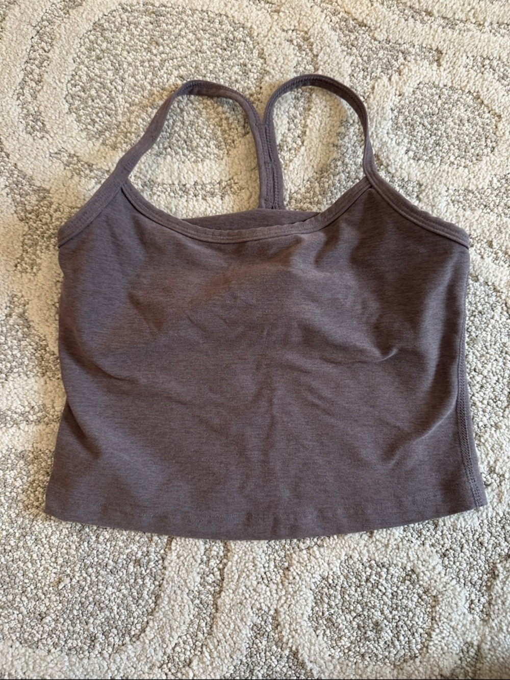Beyond Yoga Brown Tank Top Racerback Cropped